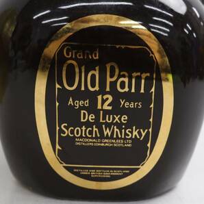 1円~Grand Old Parr（グランド オールド パー）12年 デラックス 43％ 750ml 黒陶器（重量 1580g）T24D140052の画像2