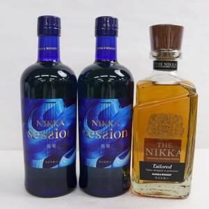 1円~【3本セット】NIKKA（ニッカ）各種（セッション 奏楽 43% 700ml 等）G24D200091