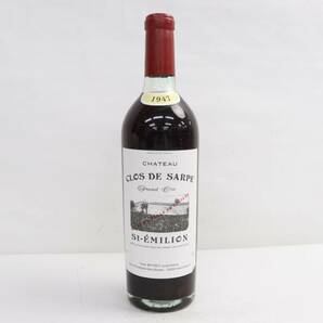 1円~CHATEAU CLOS DE SARPE（シャトー クロ ド サルプ）グランクリュ 1947 12％ 730ml ※オリ有り R24D230029の画像1