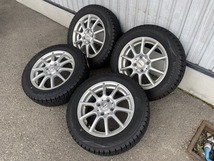 ★富山発　③　バリ溝!!　MANARAY　SPORT　Smart　14インチ　アルミ　ダンロップ　WINTERMAXX　165/65R14　2022年製　スタッドレス　売切_画像3