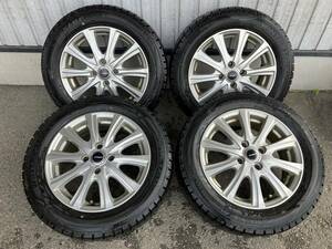 ★富山発　KOSEI　AIRBERG　15インチ　アルミ　DUNLOP　ダンロップ　WINTERMAXX　WM02　185/60R15　スタッドレス　冬　直接引取可　売切