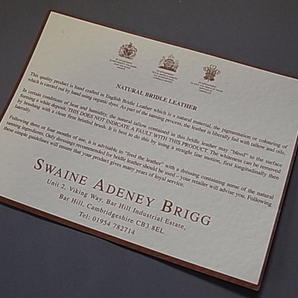 SWAINE ADENEY BRIGG / スウェイン アドニー ブリック アタッシュケース  未使用保管品  英国王室 ROYAL WARRANTYの画像10