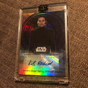 topps starwars auto card KATE FLEETWOOD トップス スターウォーズ 直筆 サイン カード 50枚限定 シリアル