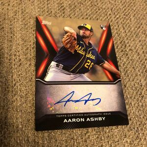 Topps japan edition auto card AARON ASHBY トップス ジャパンエディション 直筆 サイン カード 25枚限定 シリアル