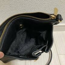 美品 MICHAEL KORS マイケルコース レディース ショルダーバッグ パーティーバッグ 小さい ミニ 黒 ブラック 本革 レザー ロゴ ブランド_画像5