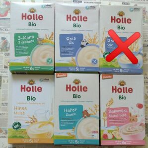 Holle Bio オーガニック ベビーフード 離乳食 まとめ売り 各250ｇ 5箱