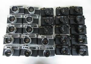 (4849N)ジャンク YASHICA ELECTRO 35 ELECTRO 35 GS ELECTEO 35 GSN ELECTRO 35 GL等ヤシカ まとめてセット 25台 動作未確認 同梱不可