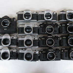 (4888N)ジャンク Canon A-1 AE-1 AE-1 PROGRAMキヤノン まとめてセット 15台 動作未確認 同梱不可の画像1