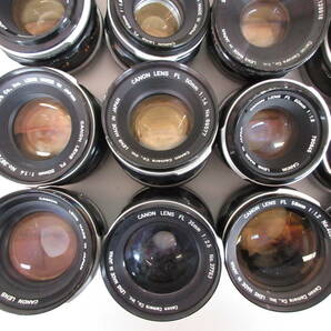 (4891N)ジャンク Canon FL 50mm 1.4 50mm 1.8 SUPER-CANOMATIC LENS R 50mm 1.8等キヤノン まとめてセット 20本 動作未確認 同梱不可の画像3