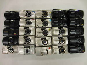 (4902K)ジャンクOLYMPUSオリンパスμ[mju:]ミューPANORAMA115DX∞StylusZOOM105 SUPERZOOM105G等まとめて大量セット25点動作未確認同梱不可