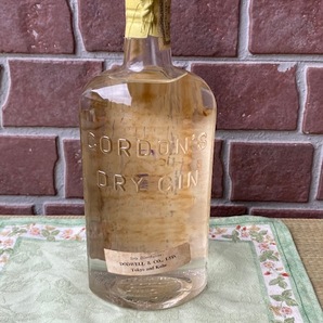 【古酒】未開栓 GORDON'S DRY GIN ゴードンドライジン ティンキャップ オールドボトルの画像5