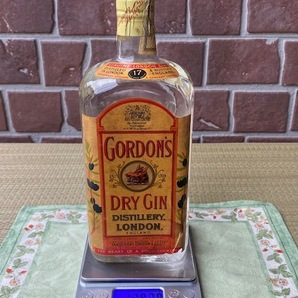 【古酒】未開栓 GORDON'S DRY GIN ゴードンドライジン ティンキャップ オールドボトルの画像9