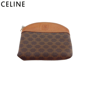 セリーヌ ポーチ ミニポーチ レディース メンズ マカダム CELINE 中古