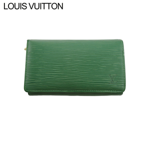 ルイ ヴィトン L字ファスナー 財布 中長財布 レディース メンズ ポルトモネビエトレゾール M63504 エピ LOUIS VUITTON 中古