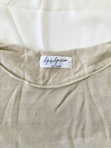 Yohji Yamamoto POUR HOMME silk bleach border high gauge knitted 