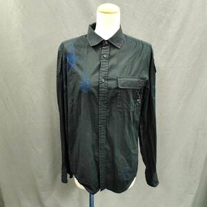 060404 255233 DIESEL diesel shirt design tops unisex black group color size S fashion attire 