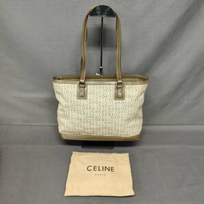 060405 262654 CELINE セリーヌ Cマカダム トートバック/オリーブ系 レディース 鞄の画像1