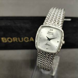 060418 262897 BORUGA ボルガ HB-001L クォーツ 腕時計 シルバーカラー 非稼働品