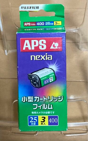 フジフィルム　FUJIFILM 400APSカメラ専用フィルム　25枚撮3本入り　nexia