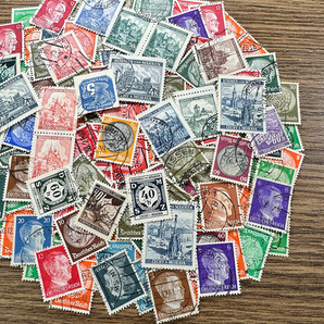 【ナチスドイツ】1933年～普通記念占領地など使用済み切手200枚大量まとめてロット！希少！！(c86YnQgnXy)の画像8