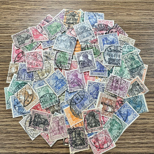 【ドイツ】1900年～普通切手（ゲルマニア図案シリーズ）使用済みクラシック切手100枚大量まとめてロット！超希少！！(EuFdfRJbCG)