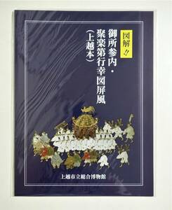 『図解 御所参内・聚楽第行幸図屏風』リーフレット パンフレット 上越本 豊臣秀吉 解説 検索）図録