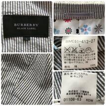 美品/Lサイズ●バーバリーブラックレーベル 春夏 テーラードジャケット モノグラム シアサッカー BURBERRY BLACK LABEL 軽量 メンズ 最高級_画像10