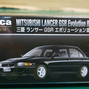 美品未開封廃盤☆トミカプレミアム三菱ランサーGSR エボリューショⅢ(No.23通常版&タカラトミーモールオリジナル)2台セット 1円スタートの画像9