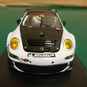 ☆美品 ☆未展示 ☆ミニチャンプス1/43 ポルシェ911 GT3 RSR “PROMO” プレゼンテーション 2009 ホワイト 400 096909の画像6