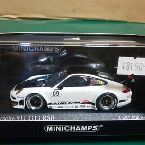 ☆美品 ☆未展示 ☆ミニチャンプス1/43 ポルシェ911 GT3 RSR “PROMO” プレゼンテーション 2009 ホワイト 400 096909の画像1