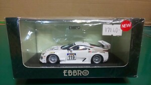 ★美品 ☆未開封 ★エブロ 1/43 トヨタレクサス LFA ニュルブルクリンク VLN 4-hour Race 2011 No.119 (白)44631