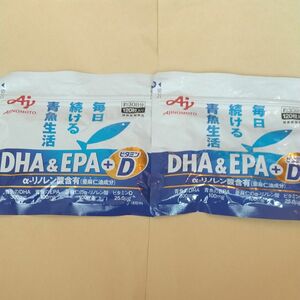 味の素 DHA＆ EPA+ ビタミンD 30日分×2袋