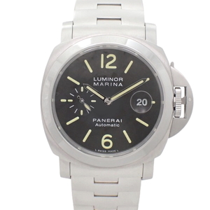 [Гарантия] Panerai Luminol Marina PAM00299 SS Watch March 2013 Black Silver Men 40802076906 [ALA MODE]