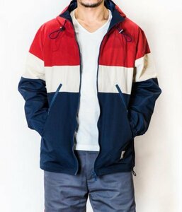 【美品】GERUGA GR-J-134 ゲルガ SPORTS PARKA / TRICOLORE ジャケット マウンテンパーカー