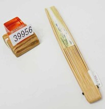 扇子 日本製 和紙 竹骨 節電対策 メール便 新品（株）安田屋 NO39956_画像2