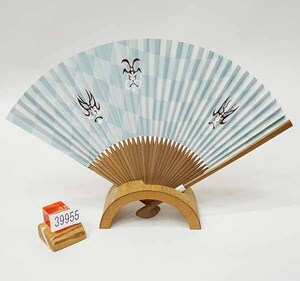 扇子 日本製 和紙 竹骨 節電対策 メール便 新品（株）安田屋 NO39955