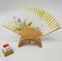 扇子 日本製 和紙 竹骨 節電対策 メール便 新品（株）安田屋 NO39956_画像1