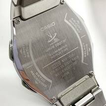 CASIO 腕時計 ウェーブセプター 電波ソーラー solar ウェーブセプター デイデイト アナデジ 2針 シルバー 銀 カシオ wave ceptor Y706_画像7