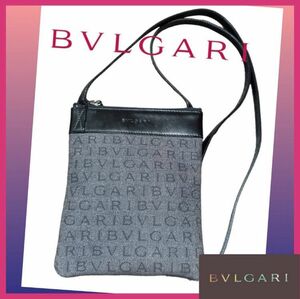 BVLGARI ブルガリ ロゴマニア ショルダーバッグ サコッシュ 訳あり