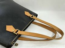 1円《美品》LOUIS VUITTON ヒューストン ハンドバッグ ヴェルニ モット モノグラム ルイヴィトン マットブラック _画像5