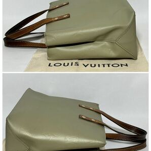 1円《美品》LOUIS VUITTON ハンドバッグ ヴェルニ リードPM トート モノグラム ルイヴィトン マット アースカラー グリーンベージュ系の画像4