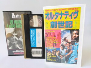 [ western-style music VHS3ps.@] rare image *90 period Alterna tivu* lock & The * Beatles [ making *ob*a* hard * Dayz * Night ] music series video 