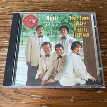 中古CD 東京クヮルテット 東京カルテット モーツァルト 弦楽五重奏曲 第3番第4番 ズッカーマン TOKYO STRING QUARTET_画像1