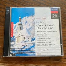 中古CD J.S. バッハ クリスマス オラトリオ BWV 248 カール ミュンヒンガー シュトゥットガルト室内管弦楽団 J.S. BACH CHRISTMAS ORATORIO_画像1