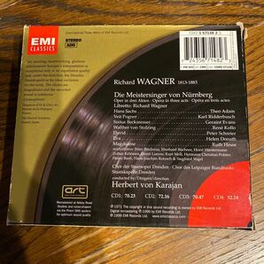 中古CD ニュルンベルクのマイスタージンガー ワーグナー ヘルベルト フォン カラヤン WAGNER Die Meistersinger von Nurnbergの画像2