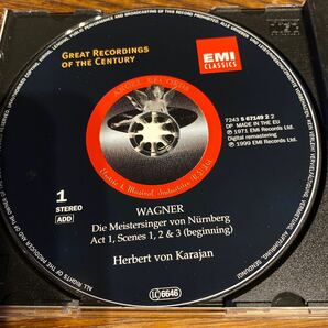 中古CD ニュルンベルクのマイスタージンガー ワーグナー ヘルベルト フォン カラヤン WAGNER Die Meistersinger von Nurnbergの画像5