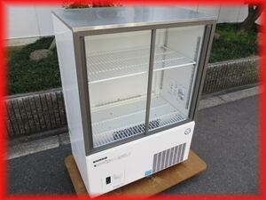 送料無料 2022年製 冷蔵ショーケース 中古 スライド扉 ガリレイ 750×450×1080mm 134L ビール冷蔵 厨房機器