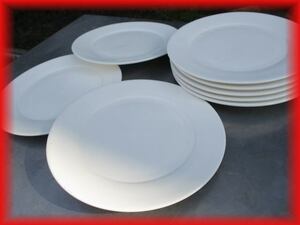 中古良品 業務用 食器 白色 お皿 8枚セット 洋食 取り皿 厨房小物 店舗用品 s9