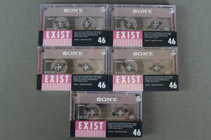 SONY Sony cassette tape EXIST EXT46P TYPEⅠ normal position unused unopened 5ps.