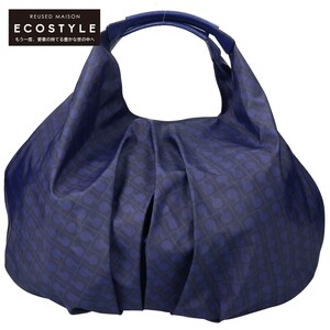  beautiful goods / GHERARDINI Gherardini total pattern nylon x leather 2WAY shoulder handbag purple lady's 